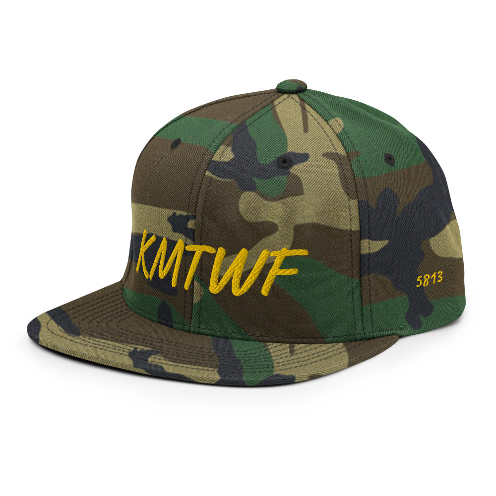 KMTWF In Gold Embroidery on Classic Snapback Hat