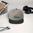 Now In Emerald Embroidery on Classic Snapback Hat