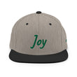 Joy In Emerald Embroidery on Classic Snapback Hat