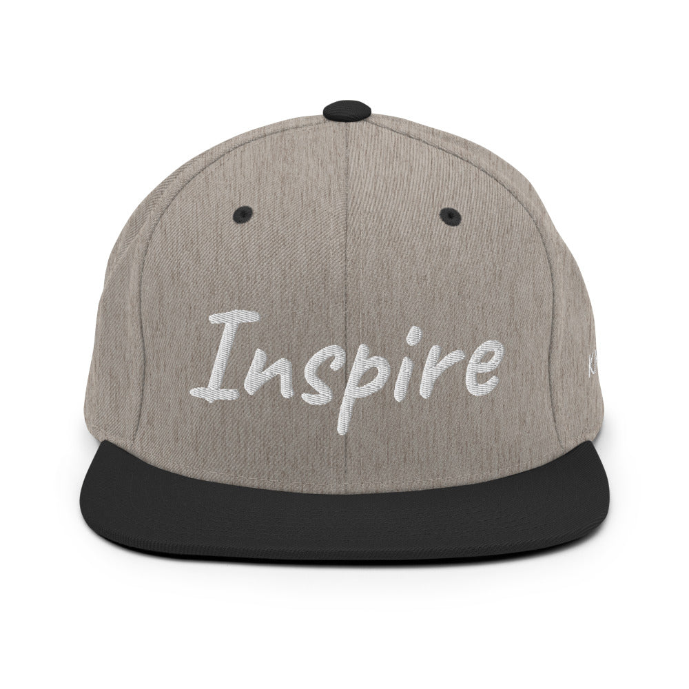 Inspire In Diamond Embroidery on Classic Snapback Hat