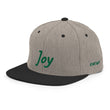 Joy In Emerald Embroidery on Classic Snapback Hat