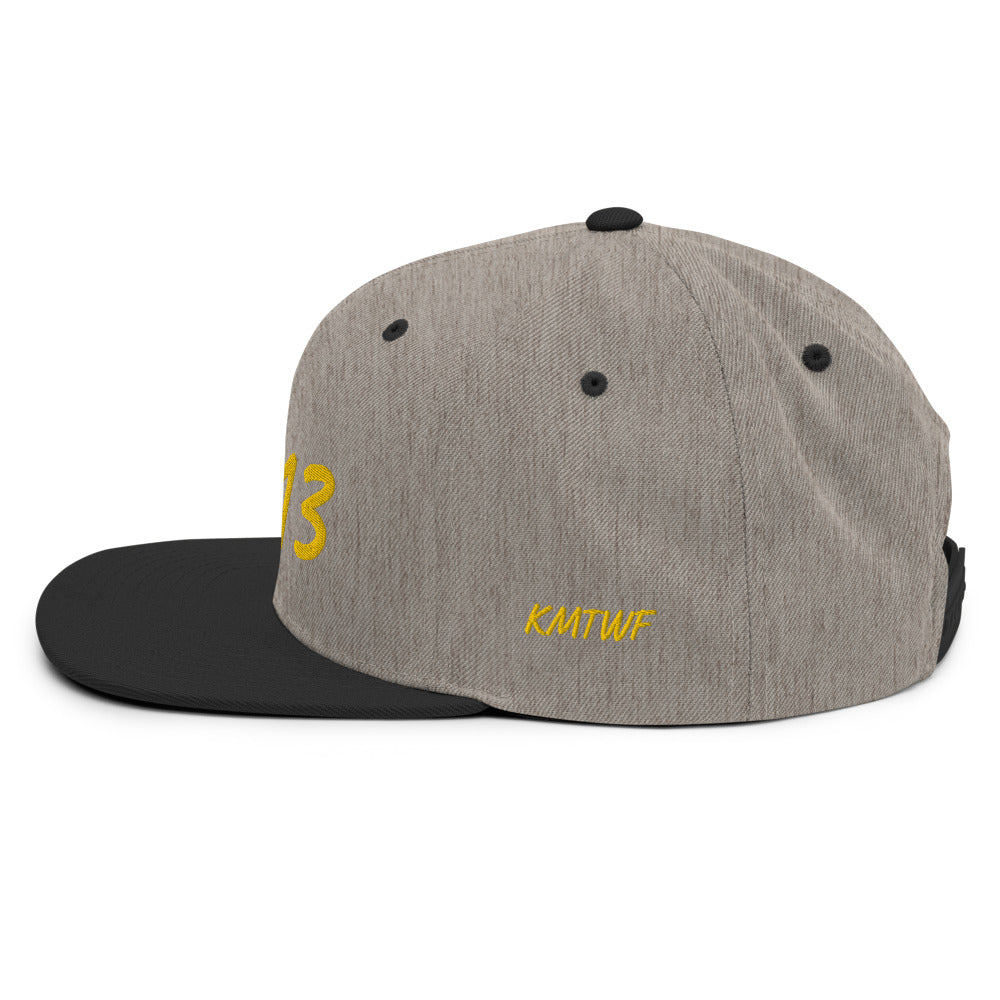 5813 In Gold Embroidery on Classic Snapback Hat