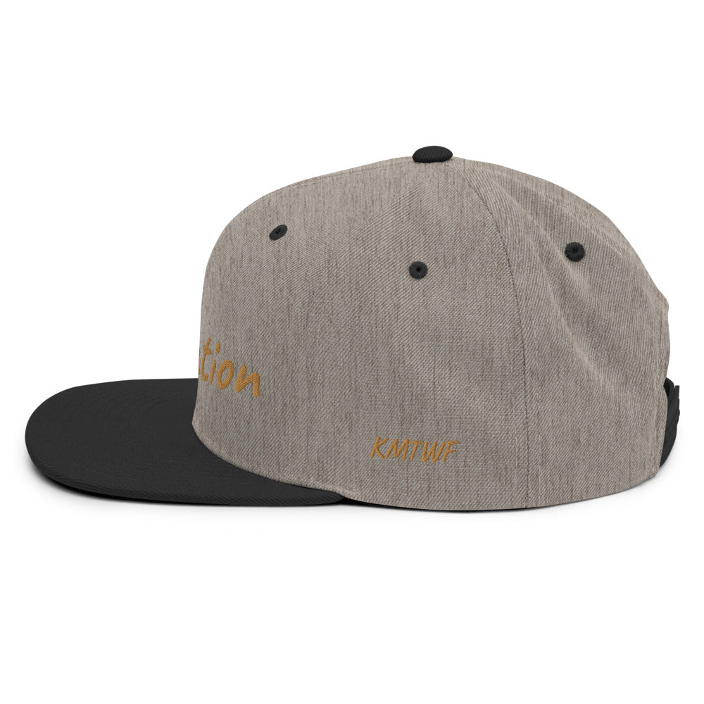 Education In Copper Embroidery on Classic Snapback Hat