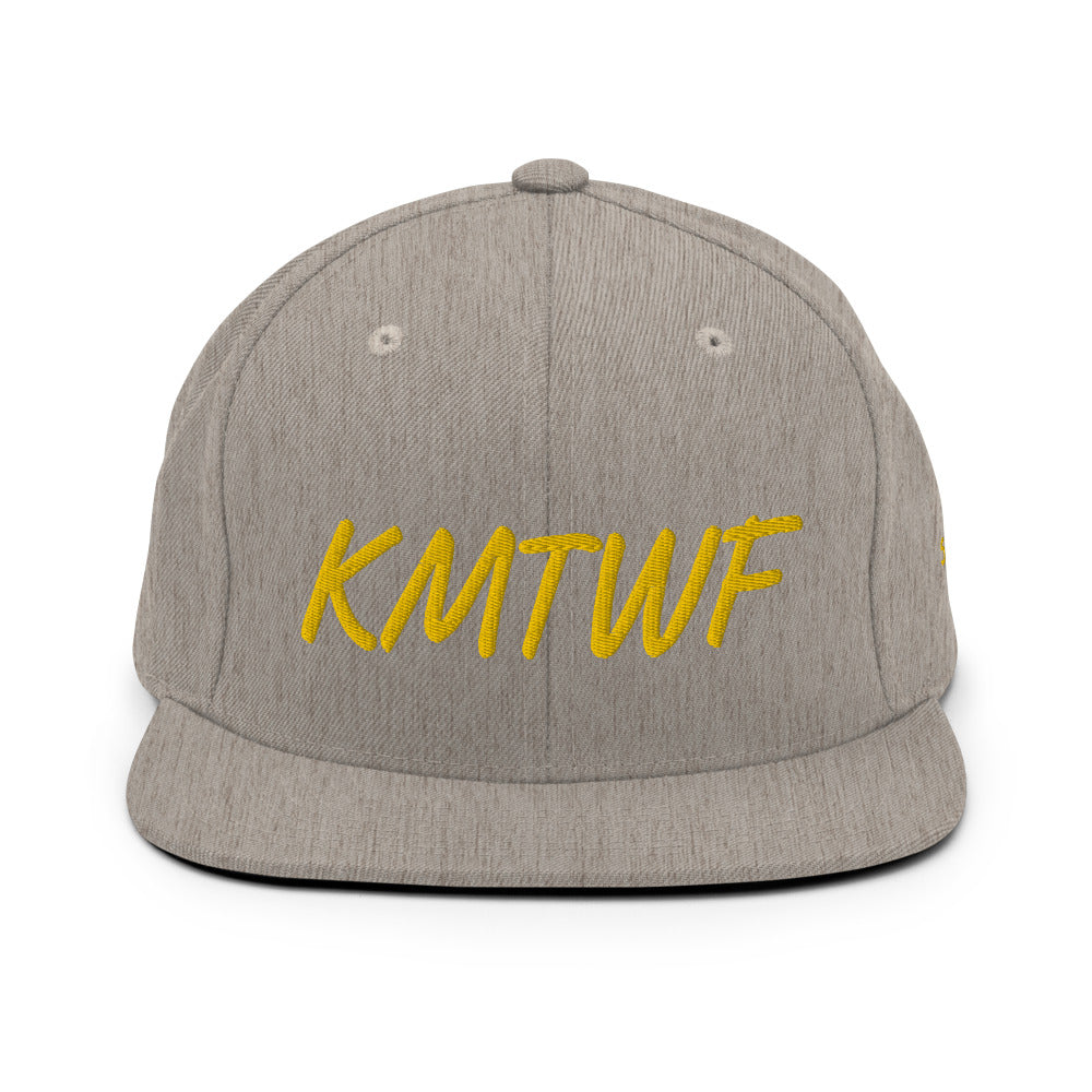 KMTWF In Gold Embroidery on Classic Snapback Hat