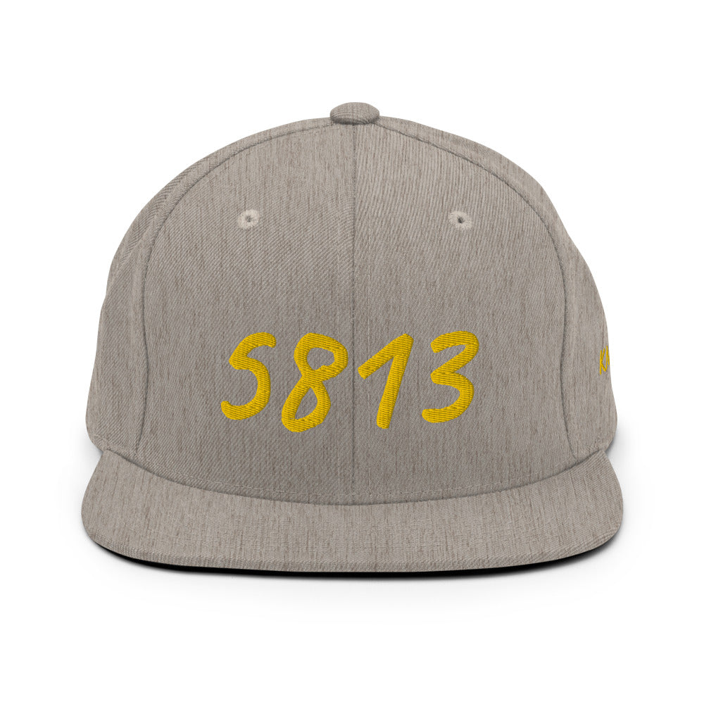 5813 In Gold Embroidery on Classic Snapback Hat