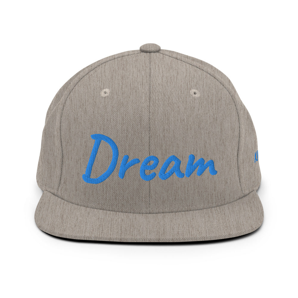 Dream In Sapphire Embroidery on Classic Snapback Hat