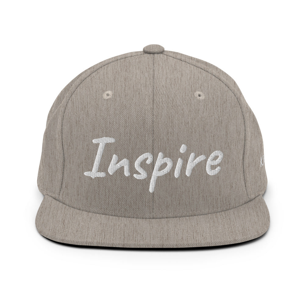 Inspire In Diamond Embroidery on Classic Snapback Hat