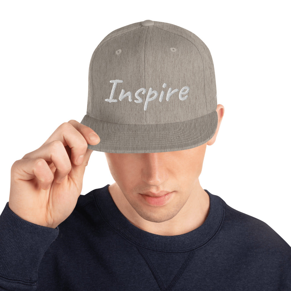 Inspire In Diamond Embroidery on Classic Snapback Hat