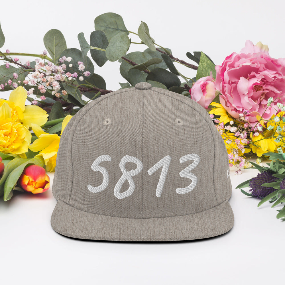 5813 In Pearl Embroidery on Classic Snapback Hat