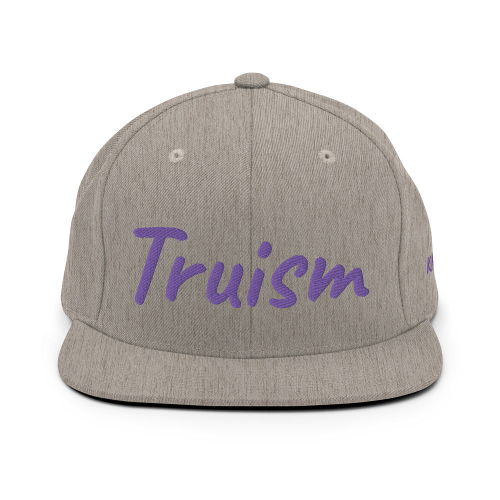 Truism In Amethyst Embroidery on Classic Snapback Hat