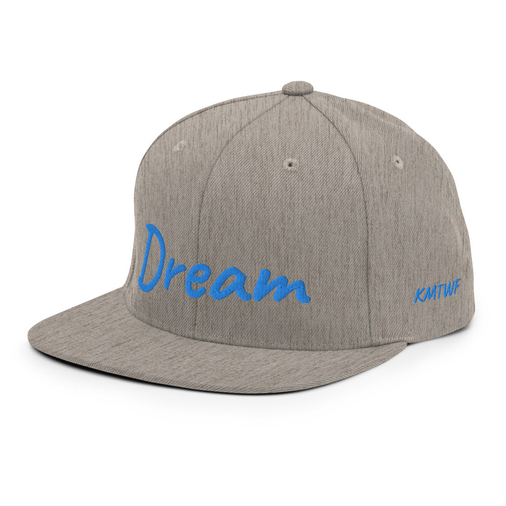 Dream In Sapphire Embroidery on Classic Snapback Hat