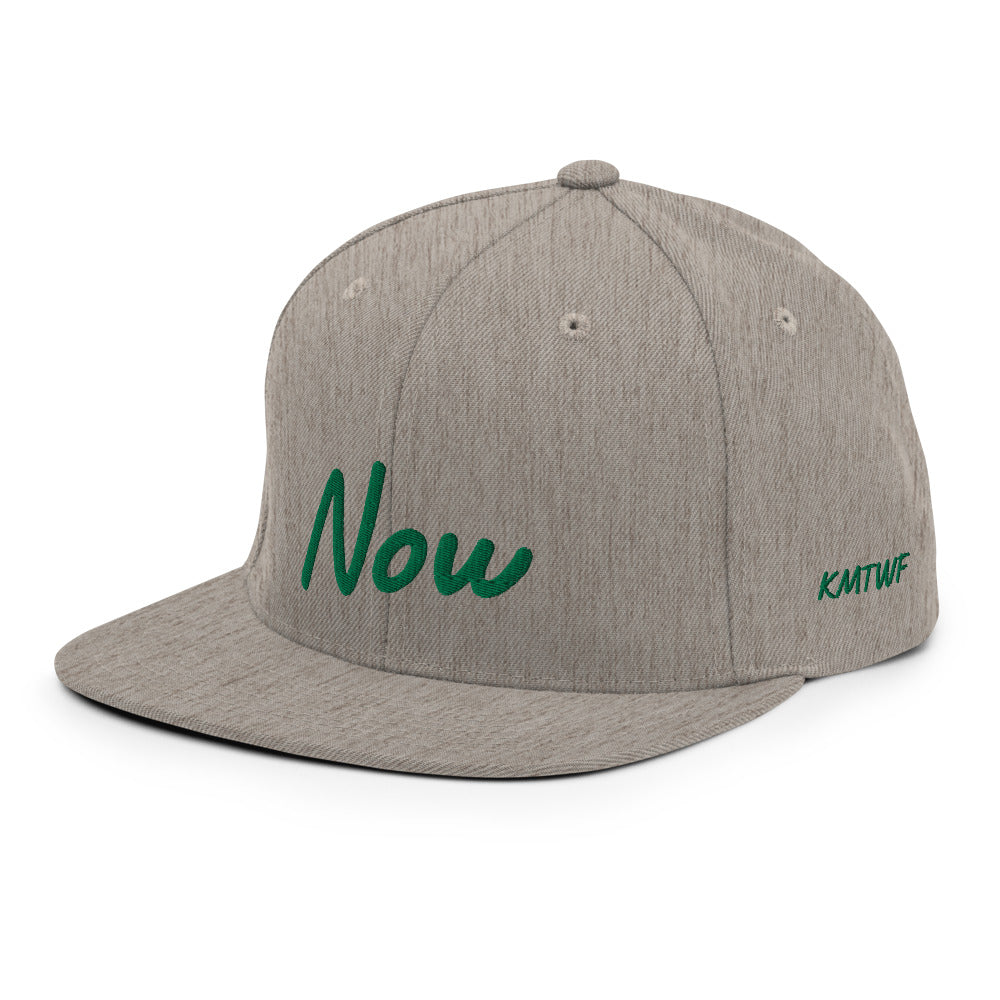 Now In Emerald Embroidery on Classic Snapback Hat