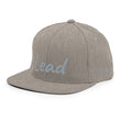 Lead In Silver Embroidery on Classic Snapback Hat