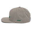 Now In Emerald Embroidery on Classic Snapback Hat