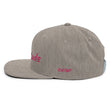 Gratitude In Star Rose Quartz Embroidery on Classic Snapback Hat