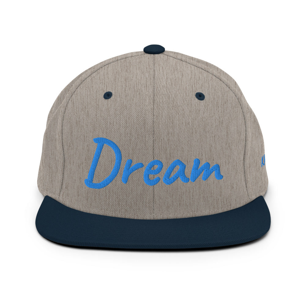 Dream In Sapphire Embroidery on Classic Snapback Hat