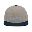 Lead In Silver Embroidery on Classic Snapback Hat