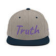 Truth In Amethyst Embroidery on Classic Snapback Hat