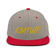 KMTWF In Gold Embroidery on Classic Snapback Hat