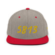 5813 In Gold Embroidery on Classic Snapback Hat