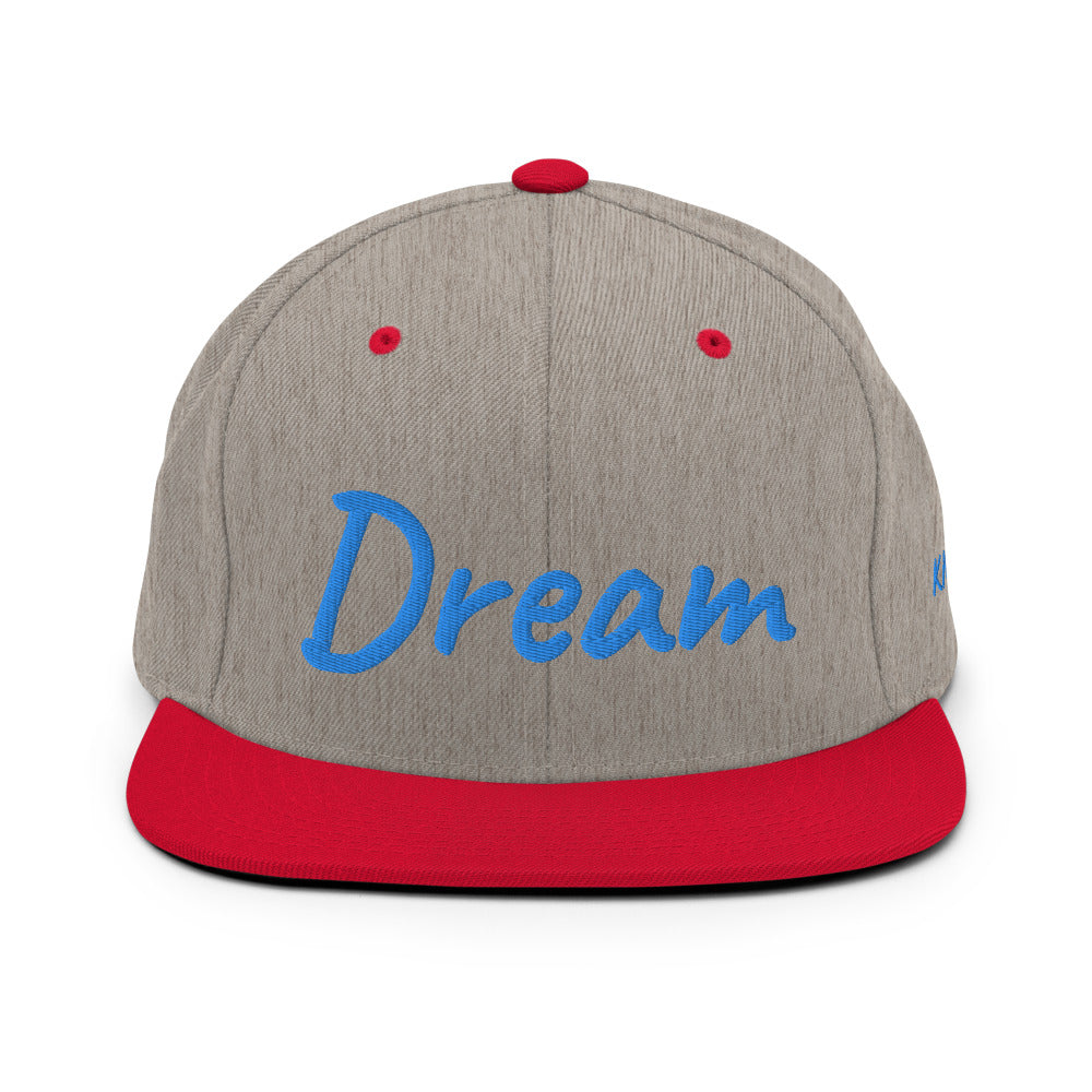 Dream In Sapphire Embroidery on Classic Snapback Hat