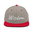 Wisdom In Marble Embroidery on Classic Snapback Hat