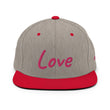 Love In Star Rose Quartz Embroidery on Classic Snapback Hat