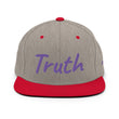 Truth In Amethyst Embroidery on Classic Snapback Hat