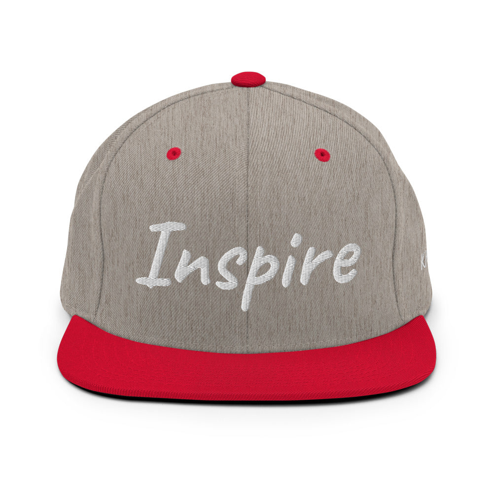 Inspire In Diamond Embroidery on Classic Snapback Hat