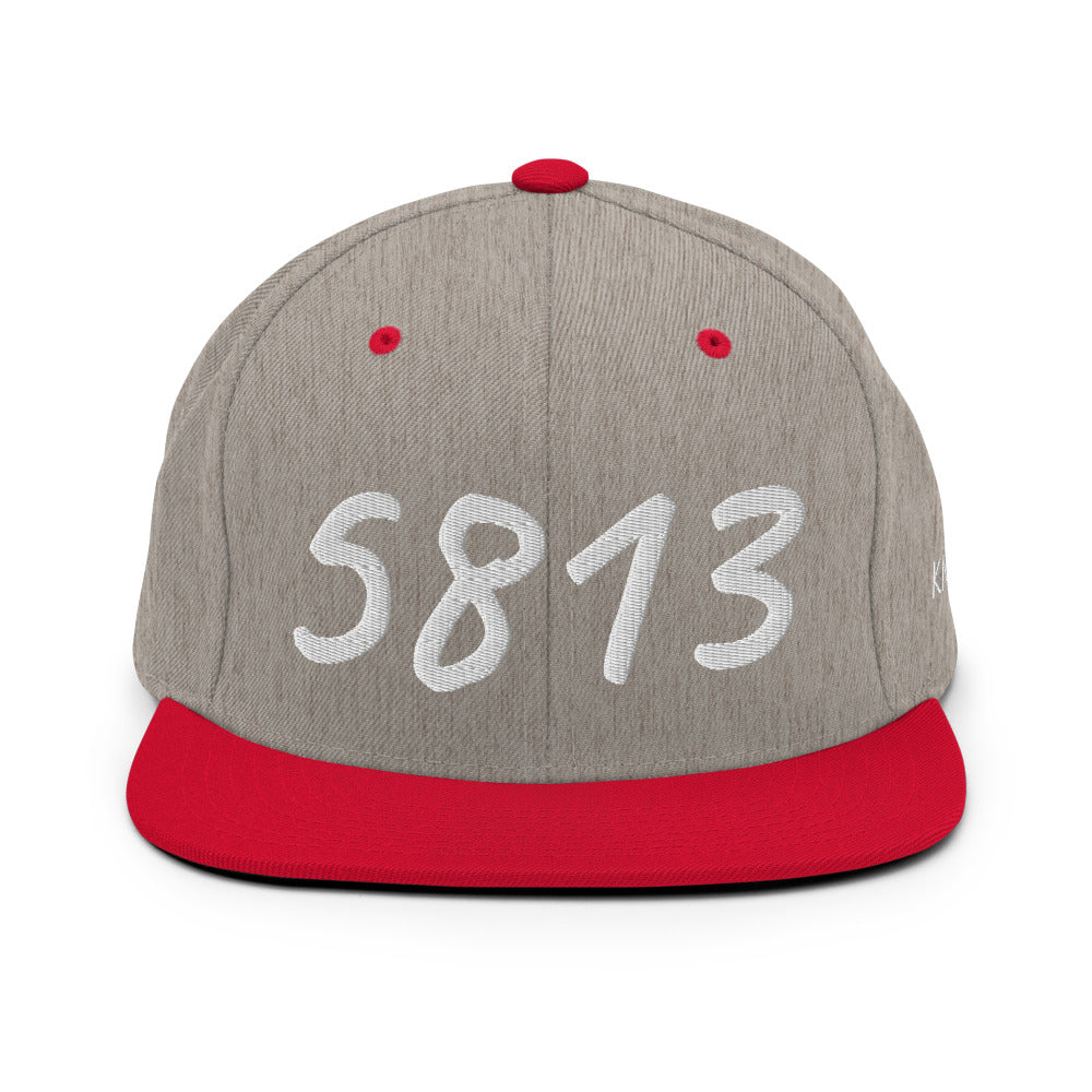 5813 In Pearl Embroidery on Classic Snapback Hat