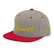 Optimist In Gold Embroidery on Classic Snapback Hat