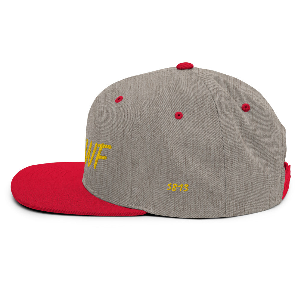 KMTWF In Gold Embroidery on Classic Snapback Hat