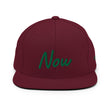 Now In Emerald Embroidery on Classic Snapback Hat