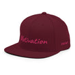 Motivation In Star Rose Quartz Embroidery on Classic Snapback Hat