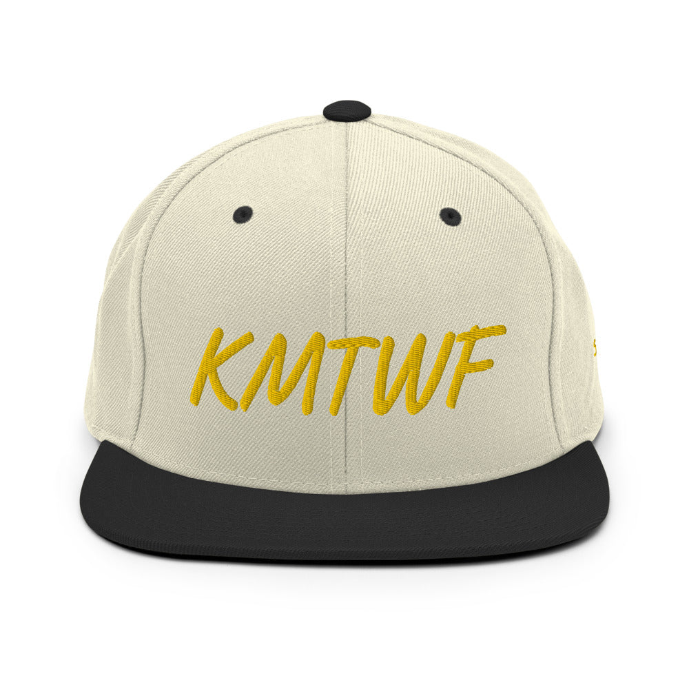 KMTWF In Gold Embroidery on Classic Snapback Hat