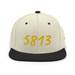 5813 In Gold Embroidery on Classic Snapback Hat