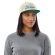 Dream In Sapphire Embroidery on Classic Snapback Hat