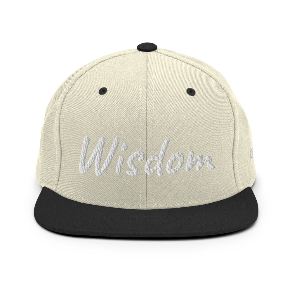 Wisdom In Marble Embroidery on Classic Snapback Hat