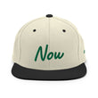 Now In Emerald Embroidery on Classic Snapback Hat