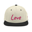 Love In Star Rose Quartz Embroidery on Classic Snapback Hat