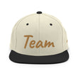 Team In Celluloid Embroidery on Classic Snapback Hat