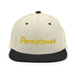 Persistence In Gold Embroidery on Classic Snapback Hat