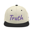 Truth In Amethyst Embroidery on Classic Snapback Hat