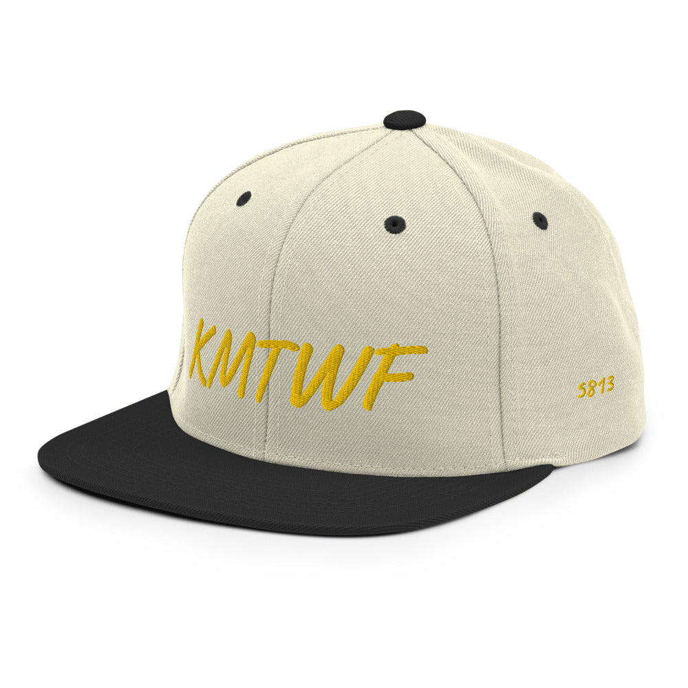 KMTWF In Gold Embroidery on Classic Snapback Hat