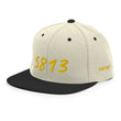 5813 In Gold Embroidery on Classic Snapback Hat