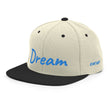 Dream In Sapphire Embroidery on Classic Snapback Hat