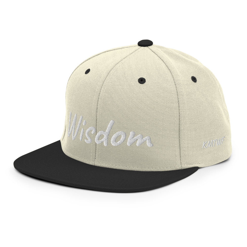 Wisdom In Marble Embroidery on Classic Snapback Hat