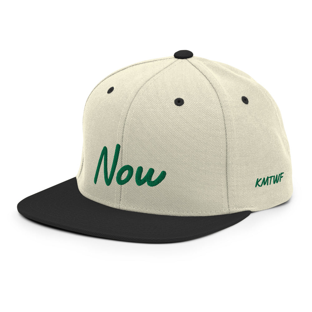 Now In Emerald Embroidery on Classic Snapback Hat