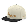 Team In Celluloid Embroidery on Classic Snapback Hat