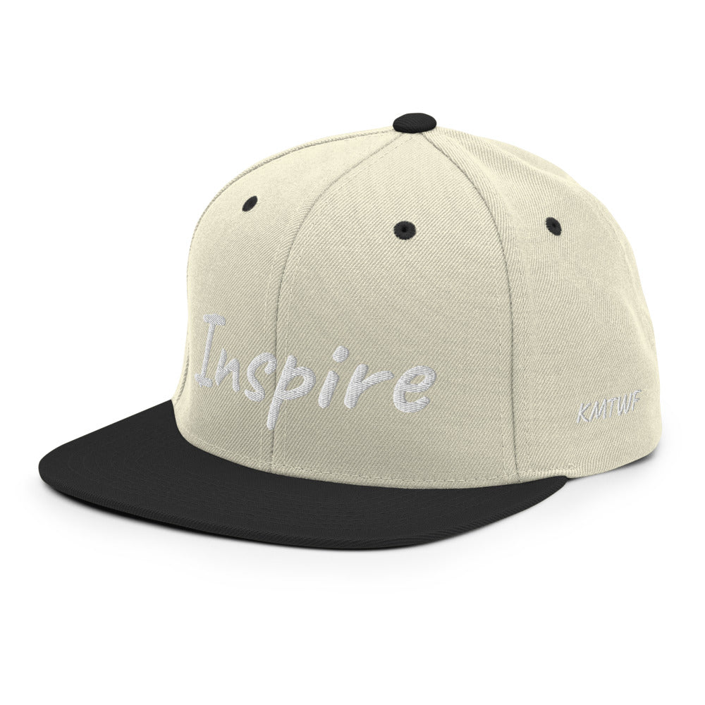 Inspire In Diamond Embroidery on Classic Snapback Hat